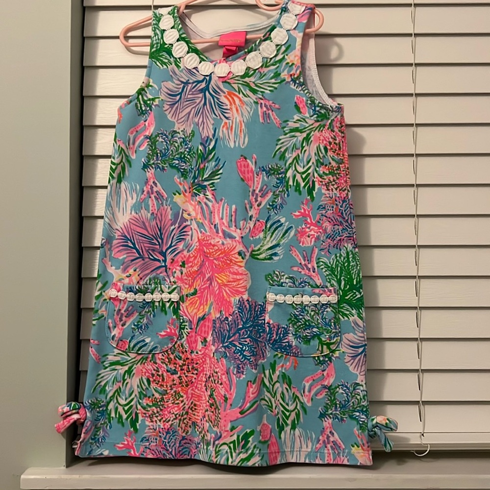 EUC- girls Lilly Pulitzer shift dress size medium (6-7)
